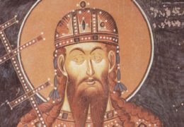 Святой Стефан Милютин, король Сербский, брат его Драгутин и мать их Елена