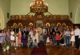 El primer matrimonio religioso en la Iglesia de la Santísima Trinidad y la Santísima Virgen de Kazán