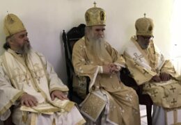 Митрополит Амфилохије на празник Света три јерарха служио Литургију у манастиру Свете Тројице у Ресифеу