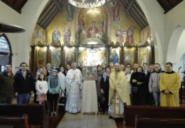 Вербное воскресенье в приходе Св. Николая Сербского, Сантьяго, Чили